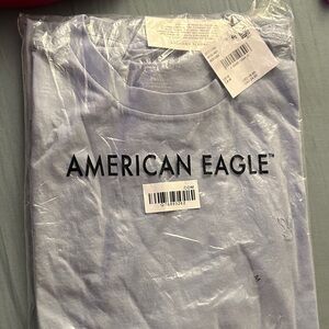 Two American Eagle Outfitters Tees in Sky & Blue